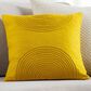 Surya Erlands 20" Square Throw Pillow in Mustard, , large