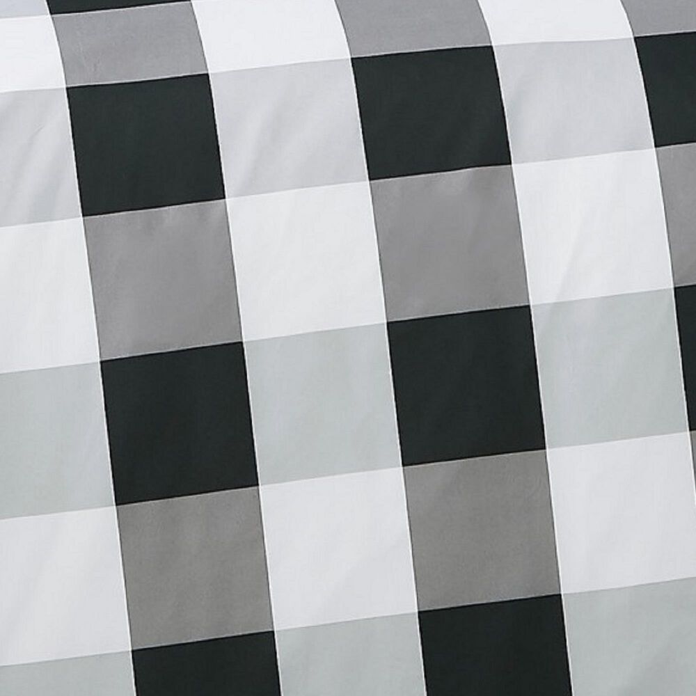 Pem America Truly Soft Everyday 3-Piece Full/Queen Comforter Set in Black and White, , large