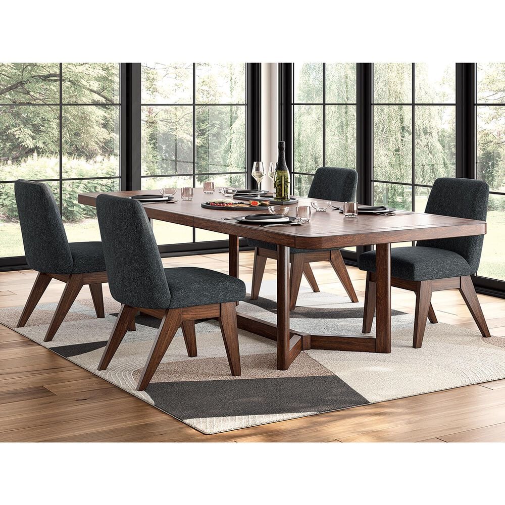 Ashley Dilenno Upholstered Dining Side Chair in Dark Brown, , large