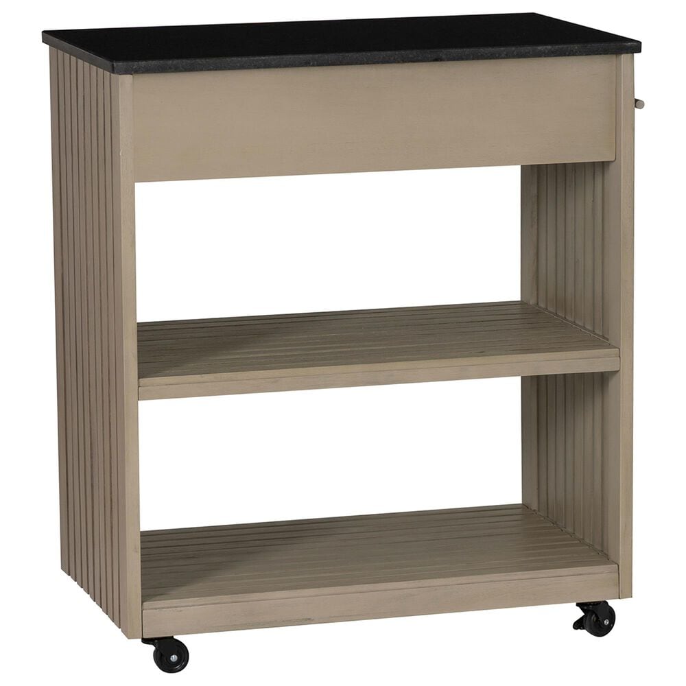 Linden Boulevard Giovanna Kitchen Cart in Grey and Black, , large