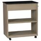 Linden Boulevard Giovanna Kitchen Cart in Grey and Black, , large