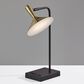 Adesso Lucas LED Desk Lamp with USB in Black and Antique Brass, , large