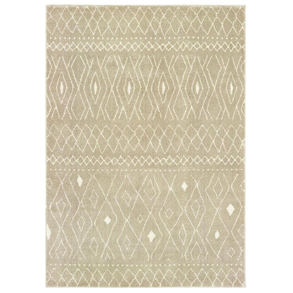 Oriental Weavers Carson 9665B 7"10" x 10" Sand Area Rug, , large