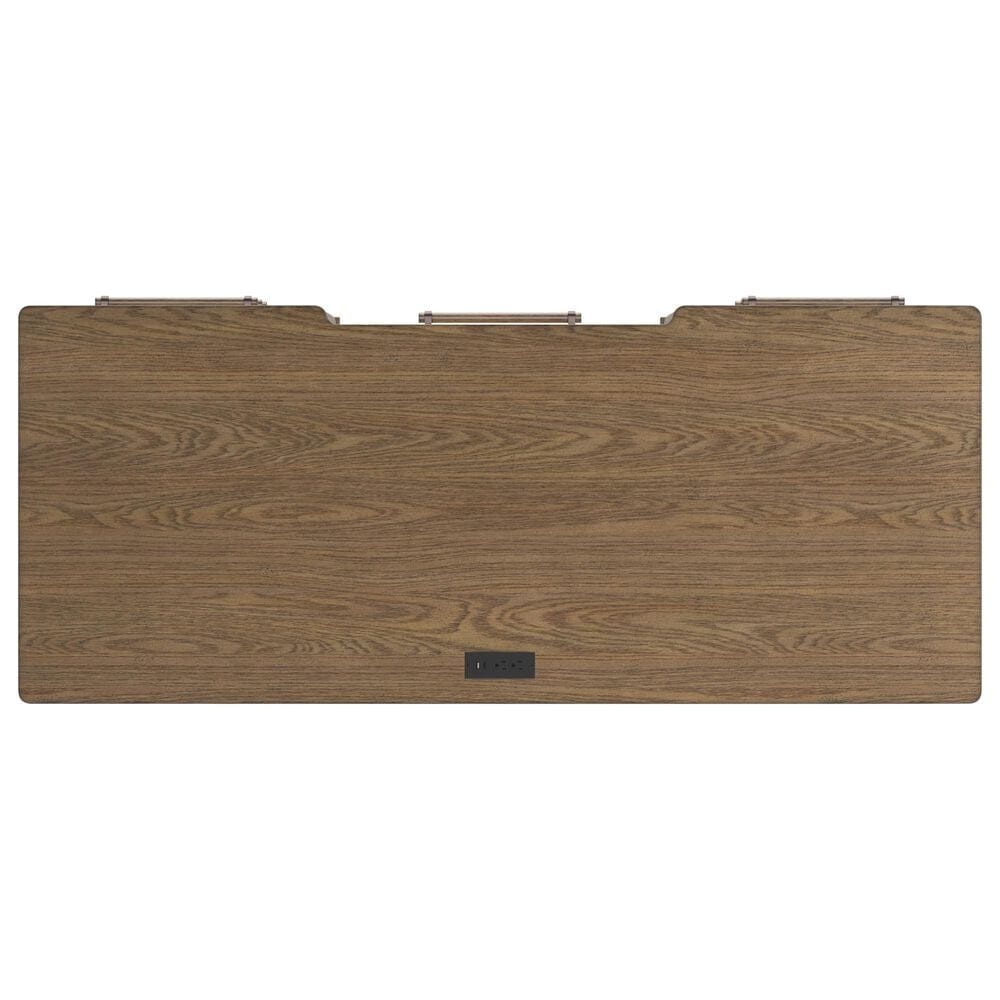 Ashley Roanhowe 2-Piece Desk and Bookcase Set in Brown Oak, , large