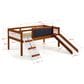 Forest Grove Twin Low Loft Art Play in Brown and White, , large