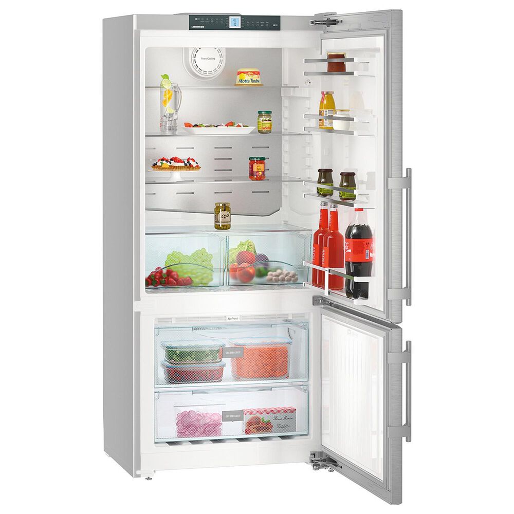 Liebherr 12.8 Cu. Ft. Counter-Depth Freestanding Bottom-Freezer Refrigerator with Ice Maker in Stainless Steel, , large
