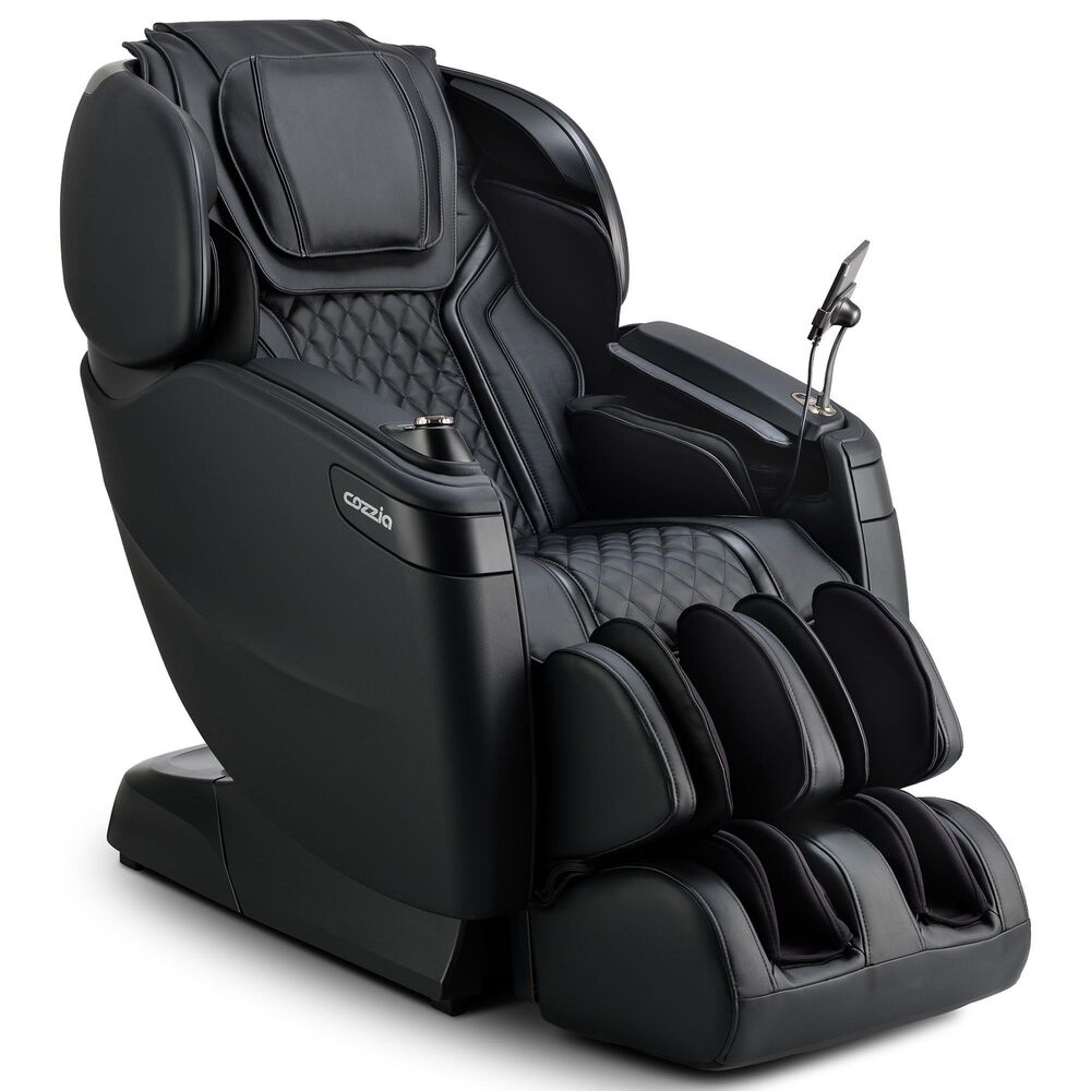 Cozzia Qi SE Duo Power Massage Chair with Onyx Cushion in Black, , large