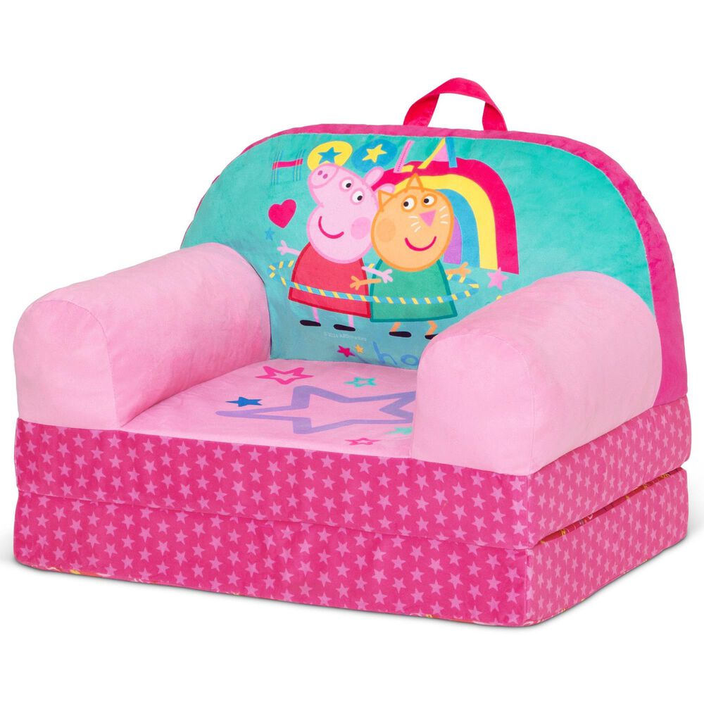 Delta Children Peppa Pig Cozee Buddy Flip-Out Chair in Pink, , large