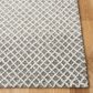 Safavieh Micro-Loop MLP353F 6" x 9" Gray and Ivory Area Rug, , large
