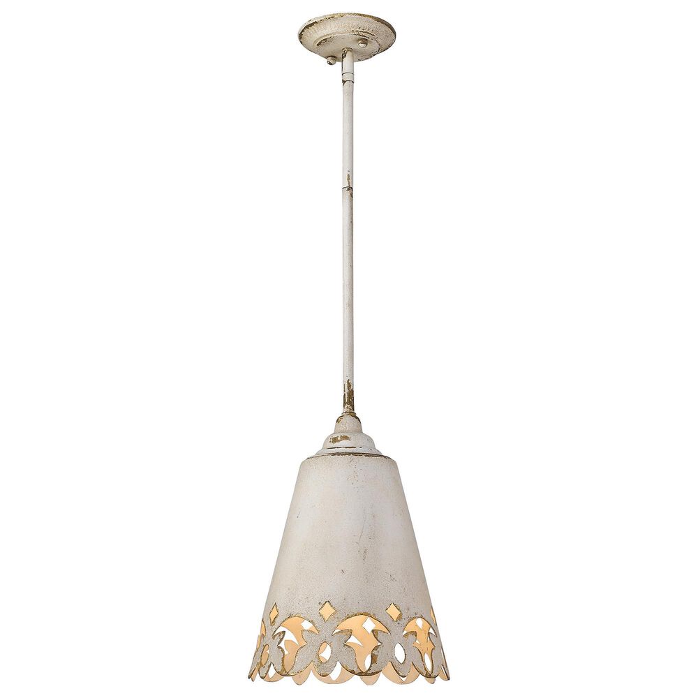 Golden Lighting Eloise Small Pendant in Antique Ivory, , large