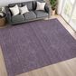 Dalyn Rug Company Soft Essentials Solid Plum 9" x 12" Area Rug, , large