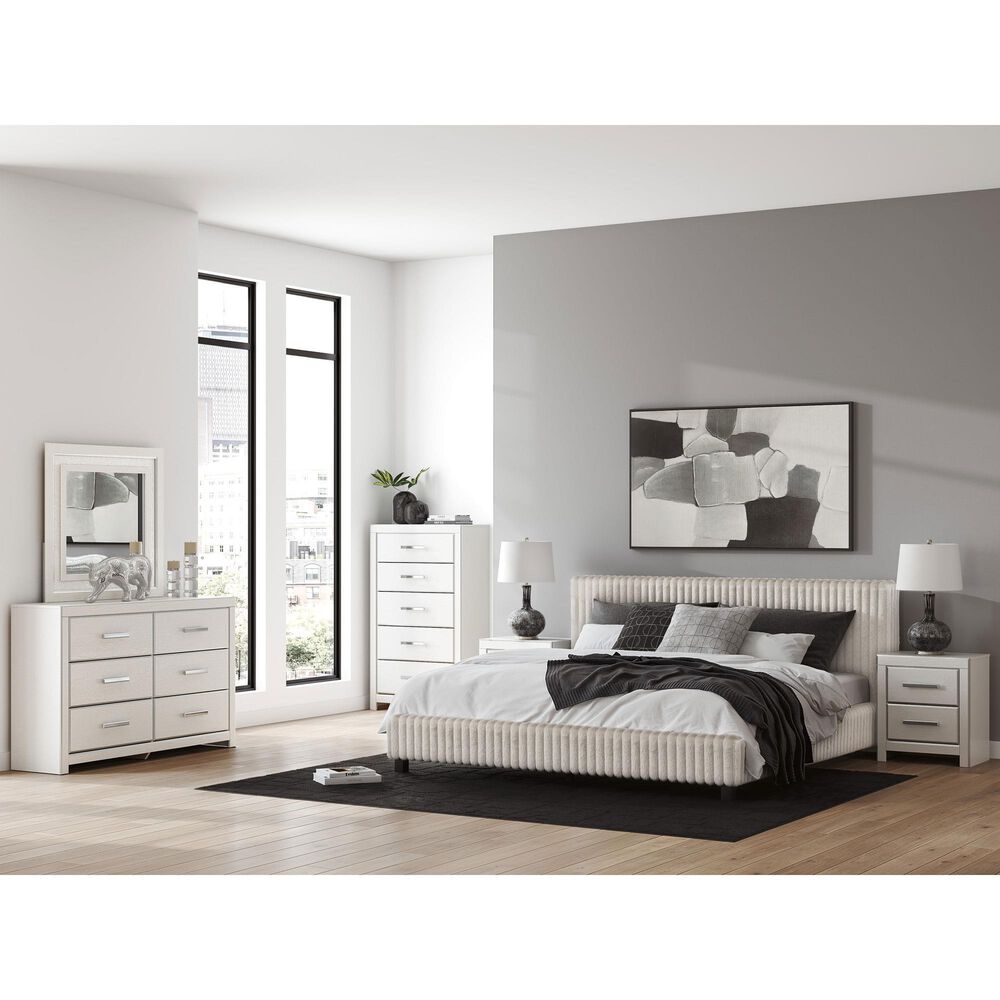 Ashley Zuraleus King Upholstered Platform Bed in Gray, , large