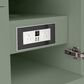 James Martin Vanities Breckenridge 48" Single Bathroom Vanity in Smokey Celadon with Single Hole 3 cm White Zeus Quartz Top and Rectangular Sink, , large