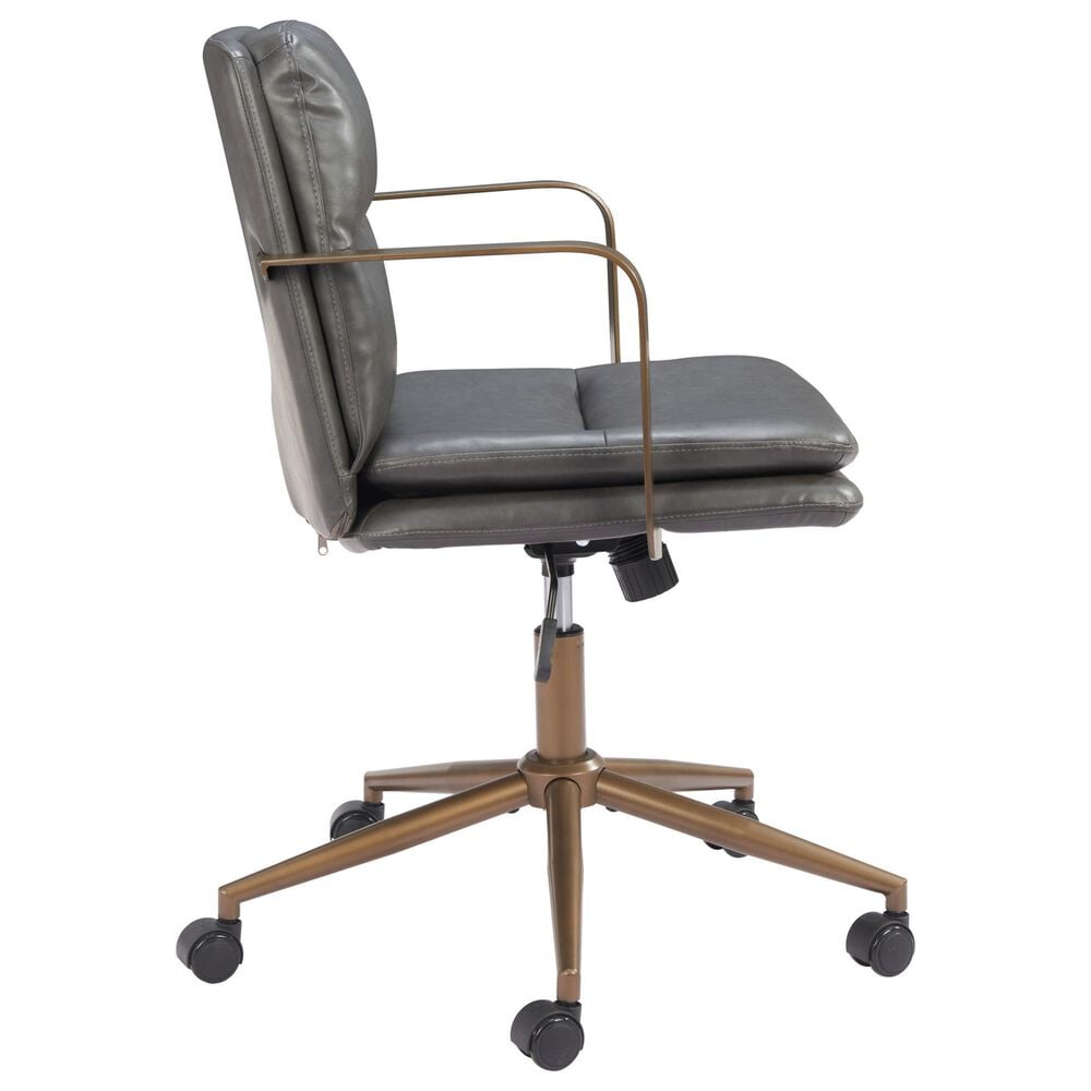 Zuo Modern Birao Office Chair in Bronze, , large