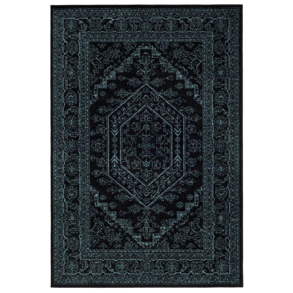 Safavieh Adirondack ADR108K 5&#39;1&quot; x 7&#39;6&quot; Black and Teal Area Rug, , large