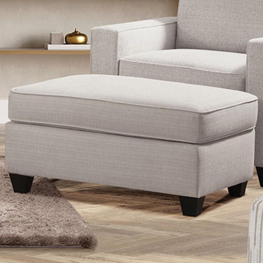 Northwestern Carmine Ottoman in Pebble, , large