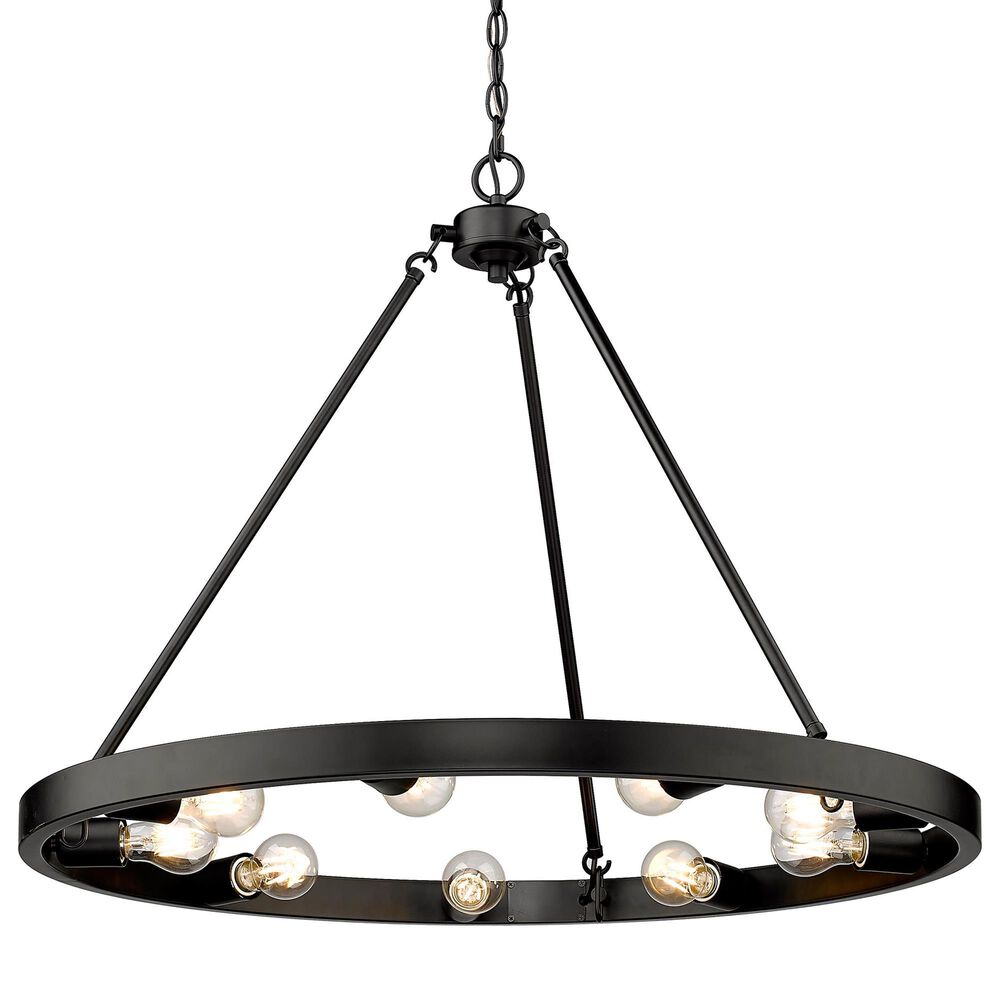 Golden Lighting Castile 9-Light Chandelier in Matte Black, , large