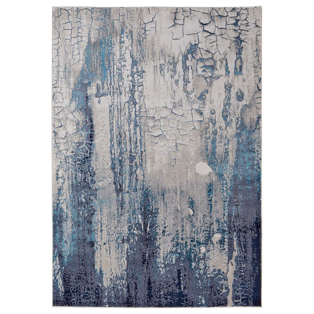Feizy Indio 8" x 10" Blue and Beige Area Rug, , large