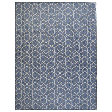 Nourison Horizon HOZ01 Denim 10" x 14" Indoor/Outdoor Area Rug, , large