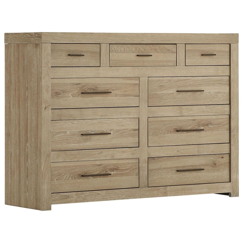 Riva Ridge Modern Loft Chesser and Mirror in Khaki, , large
