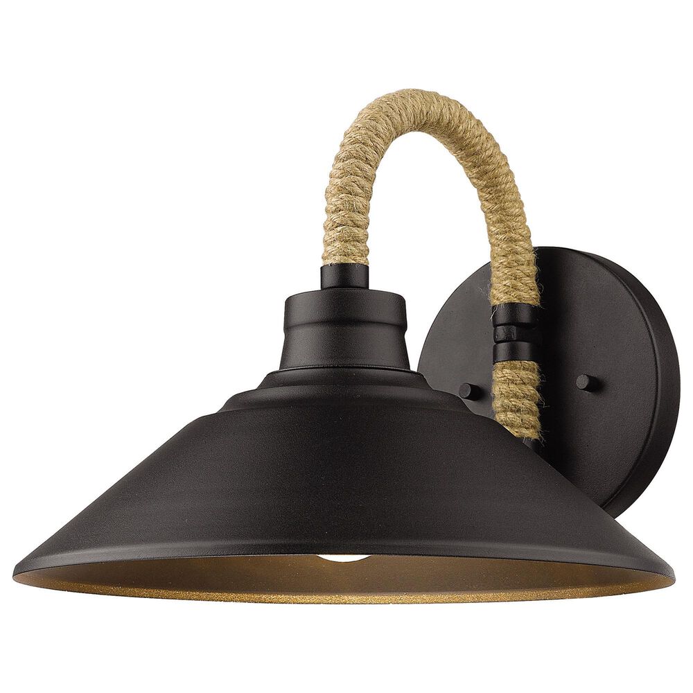 Golden Lighting Journey Wall Sconce in Natural Black, , large
