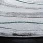 Safavieh Craft CFT819Y 6"7" Round Grey and Green Area Rug, , large