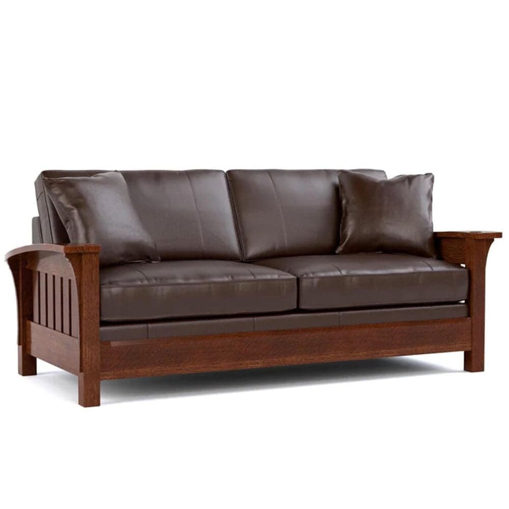 Stickley Furniture Mission Orchard Street Stationary Sofa in Colman Boot, , large