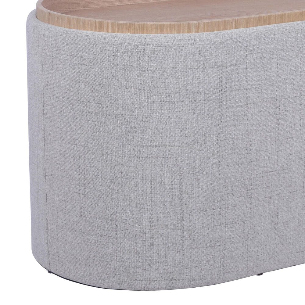 Rta Products Storage Ottoman with Reversible Tray Top in Natural, , large
