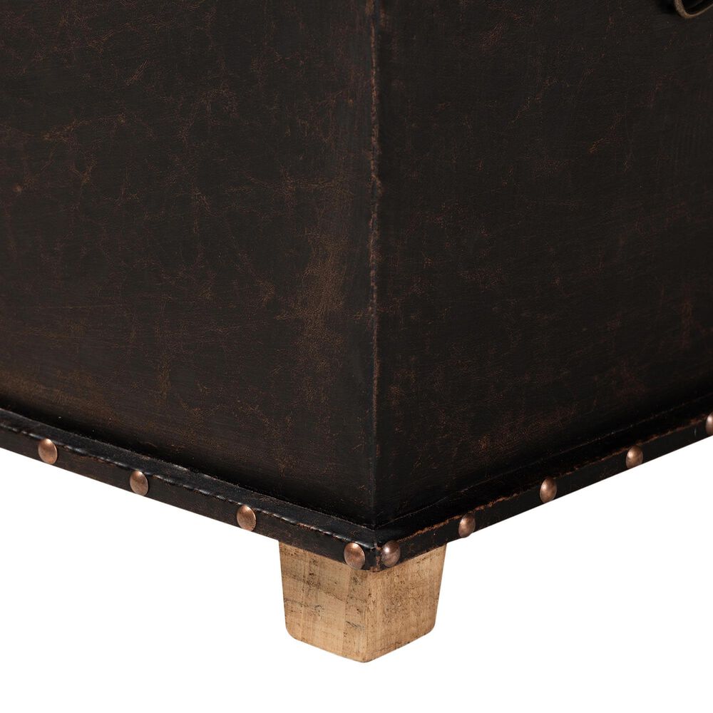 Baxton Studio Janna Storage Ottoman in Dark Brown, , large