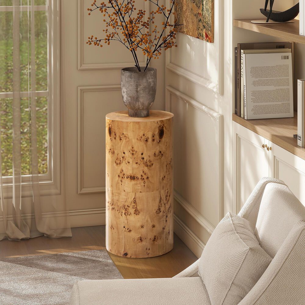 Jennifer Taylor Home Nebula 29.5&quot; Side Table in Warm Natural Brown, , large