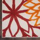 Nourison Aloha Tropical 5"3" x 7"5" Red and Multicolor Indoor/Outdoor Area Rug, , large