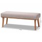 Baxton Studio Odessa Dining Bench in Walnut Brown, , large
