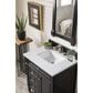 James Martin Vanities Brittany 30" Single Bathroom Vanity in Black Onyx with 3 cm Eternal Jasmine Pearl Quartz Top and Rectangle Sink, , large