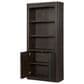 Wycliff Bay Tulane 2-Piece Writing Desk and Bookcase Set in Dark Chocolate, , large