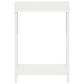 HOMLUX 2-Tier End Table with Open Shelf Storage Display in White, , large