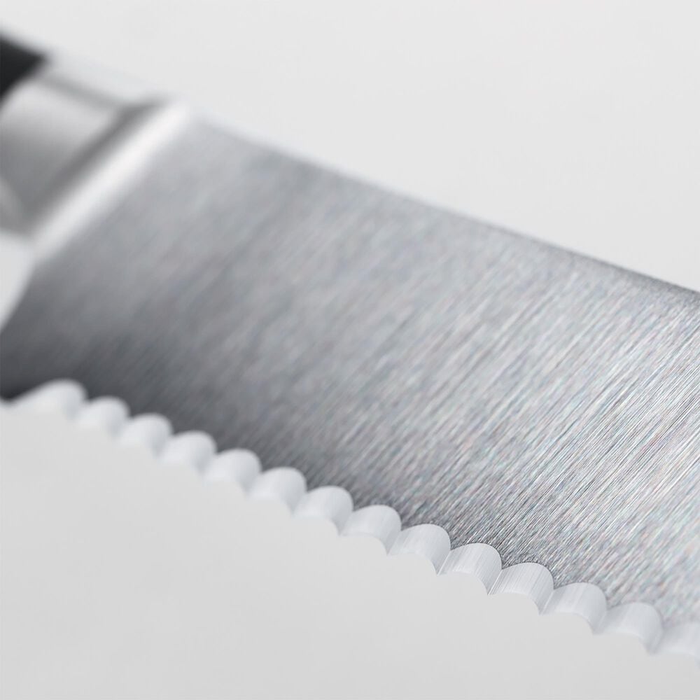 Wusthof Classic Ikon 8&quot; Bread Knife in Stainless Steel and Black, , large