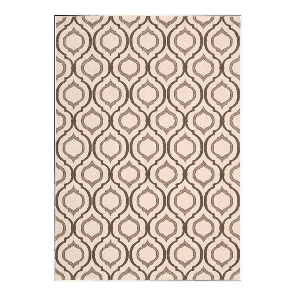 Nourison Glistening Knights MA508 5'3" x 7'6" Grey Area Rug, , large