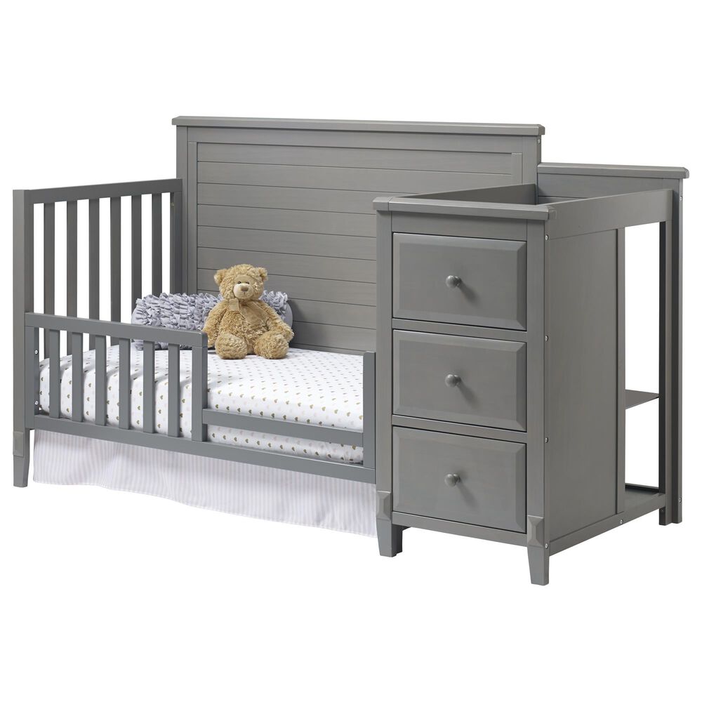 Sorelle 50&quot; Toddler Rail in Weathered Gray, , large