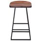 Porter Design Clement 24" Sheesham Counter Stool in Gray and Black, , large