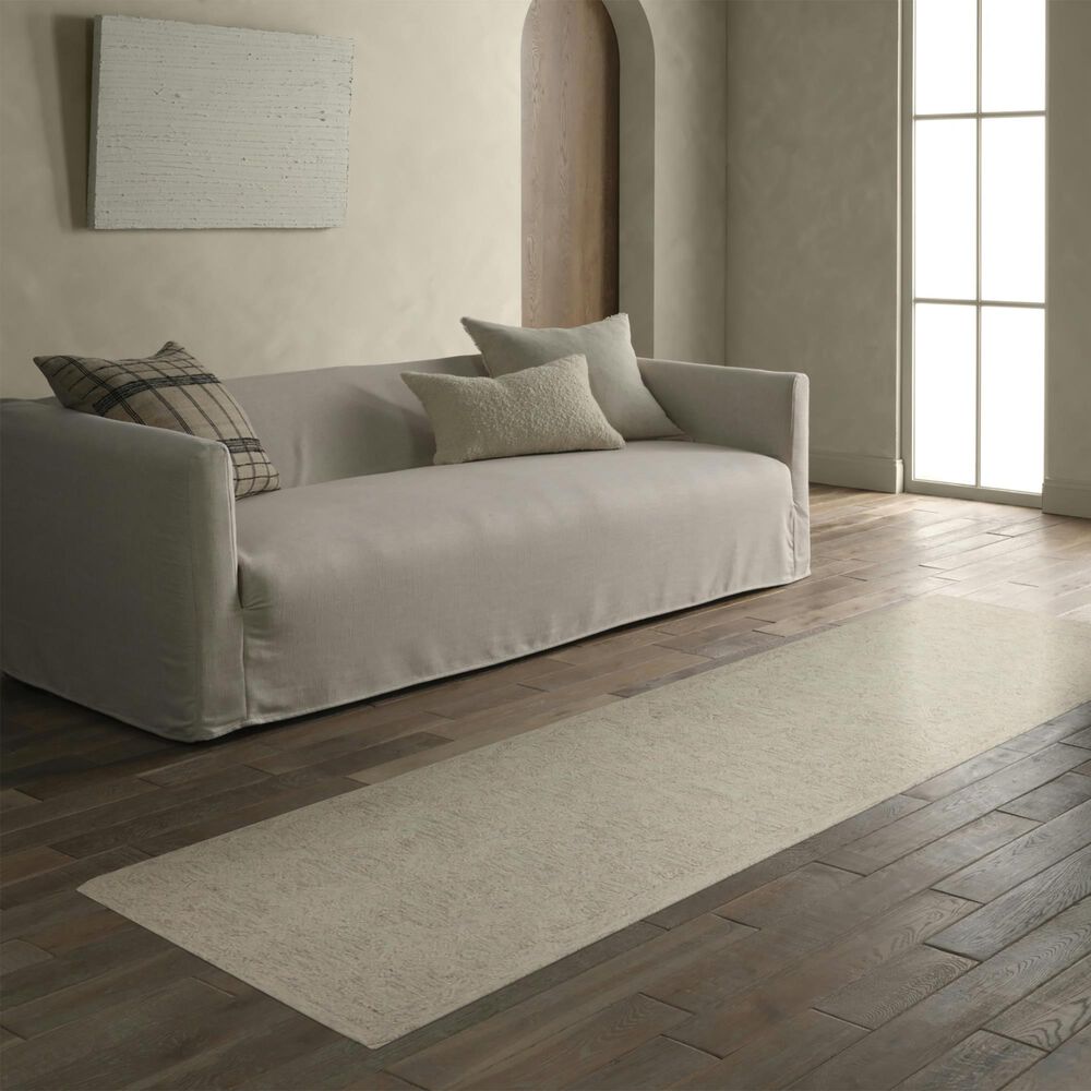 Jaipur Province Corian White and Gray 3' x 10' Runner, , large