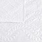 Duke Imports Virah Bella Micromink 3-Piece Full/Queen Quilt Set in Diamond Knit White, , large