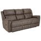 HomeStretch Milan Manual Reclining Sofa with Drop Down Table in Espresso, , large