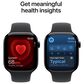 Apple Watch Series 11 (GPS+Cellular) 46mm Aluminum Case with Black Sport Band - M/L in Jet Black and 2-Year AppleCare+, , large