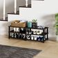 Noviland 3-Tier Shoe Rack in Dark Brown and Black, , large