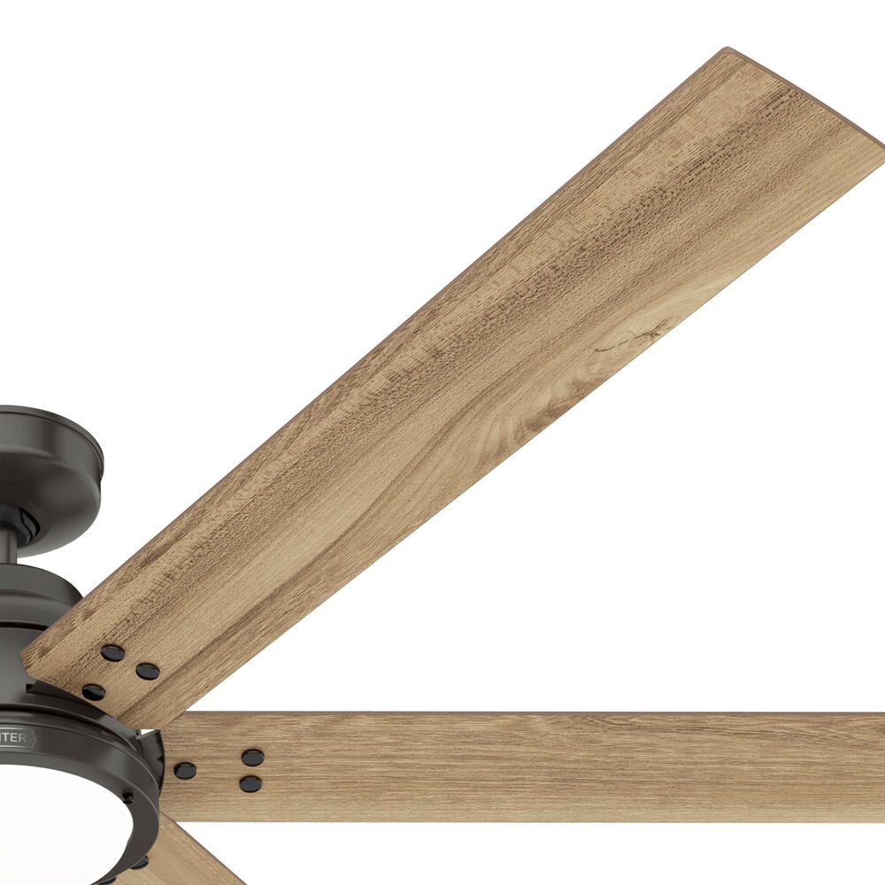 Hunter Gravity 72&quot; Ceiling Fan with LED Light in Noble Bronze, , large