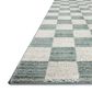 Chris Loves Julia x Loloi Calvin Blue and Ivory 3"6" x 5"6" Area Rug, , large