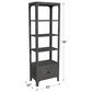 Butler Chatham Bookcase in Charcoal Raffia, , large