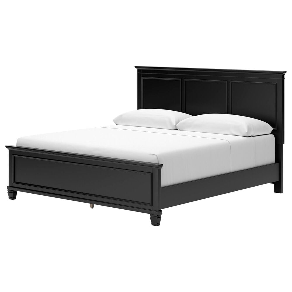 Ashley Lanolee King Panel Bed in Black, , large