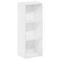 HOMLUX 3-Tier Open Shelf Bookcase in White, , large