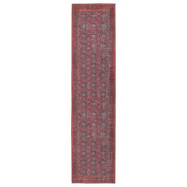 Jaipur Harman Kalinar 2"6" x 10" Shaded Spruce, Koi, Cork and Deep Claret Runner, , large